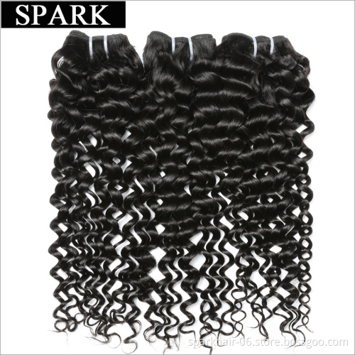 12A Brazilian Virgin Hair Extensions Afro Kinky Curly Natural Black 100% Unprocessed Human Hair Weave Bundles SPARK